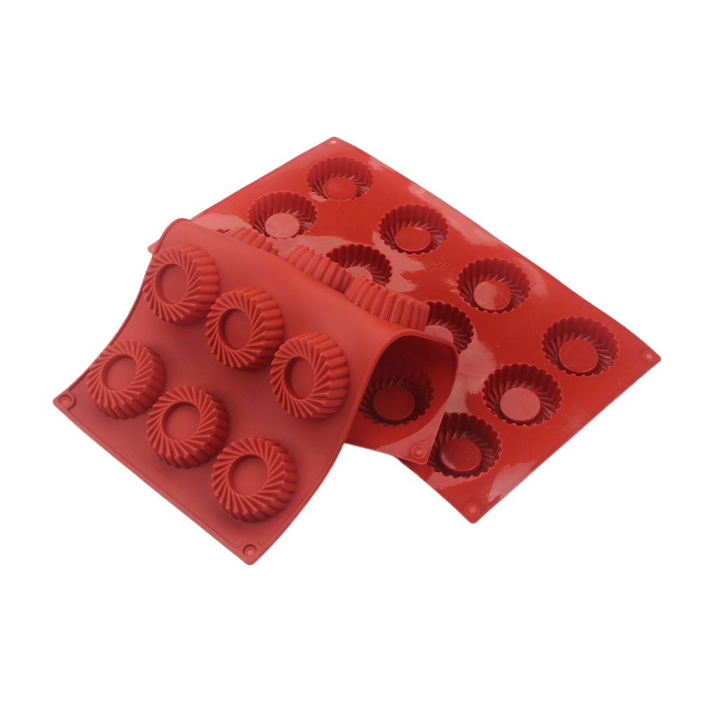 Donut Mold Silicone - 12 Holes Circular Vortex Shape Silicone