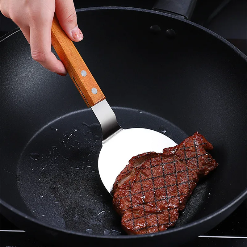 Stainless Steel Wooden Handle  - Okonomiyaki Spatula review and price