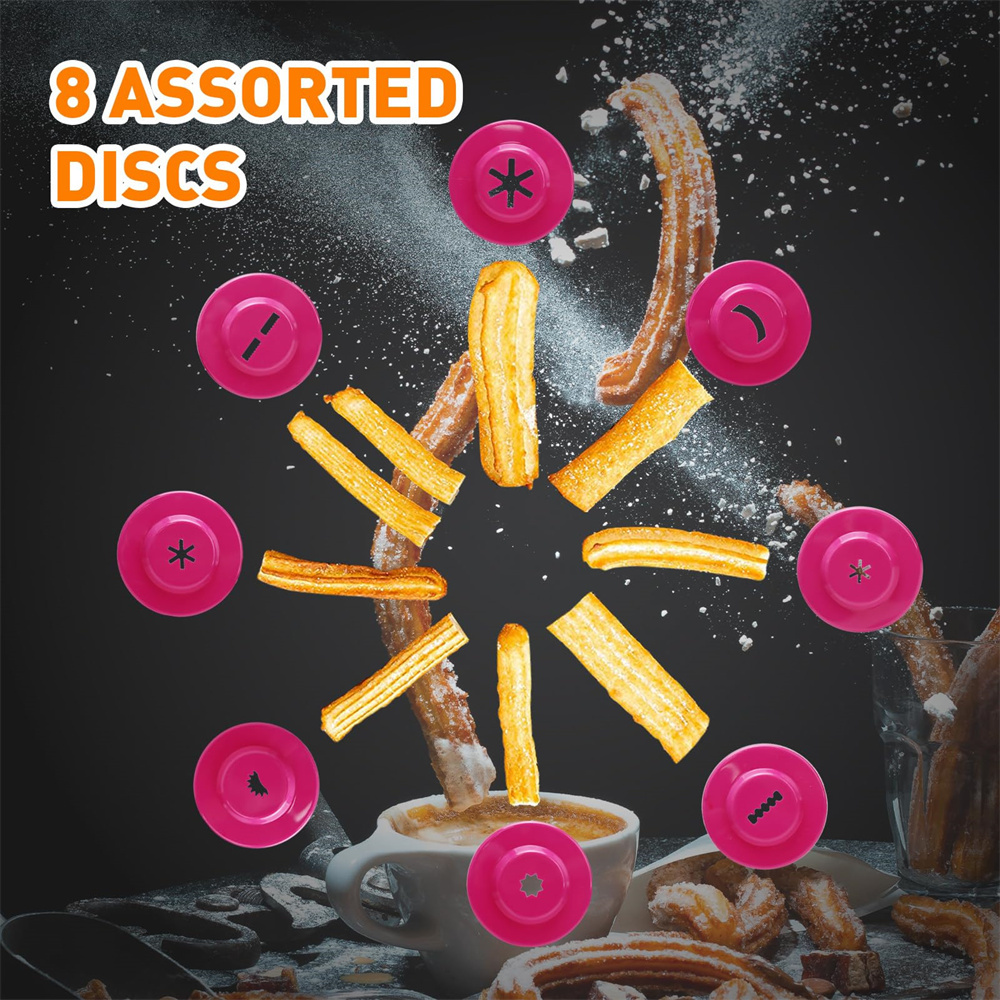 1pc DIY Manual Cookie Press Ma - Churros Maker Gun review and price