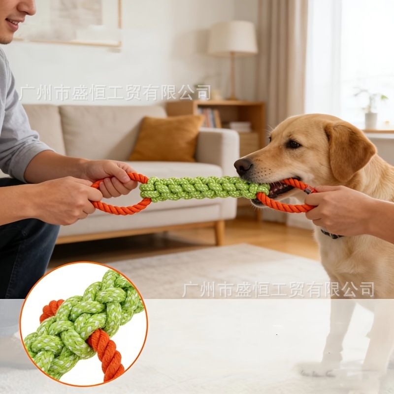 Pet toy cotton rope double-rin - Corn Dog Stick review and price