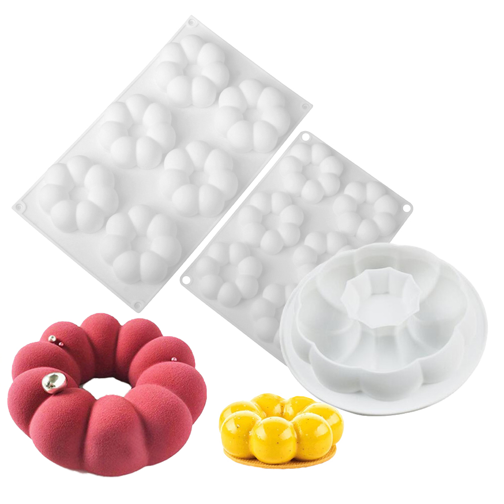 1 or 6 Cells Petal Shaped Donu - Donut Mold Silicone review and price
