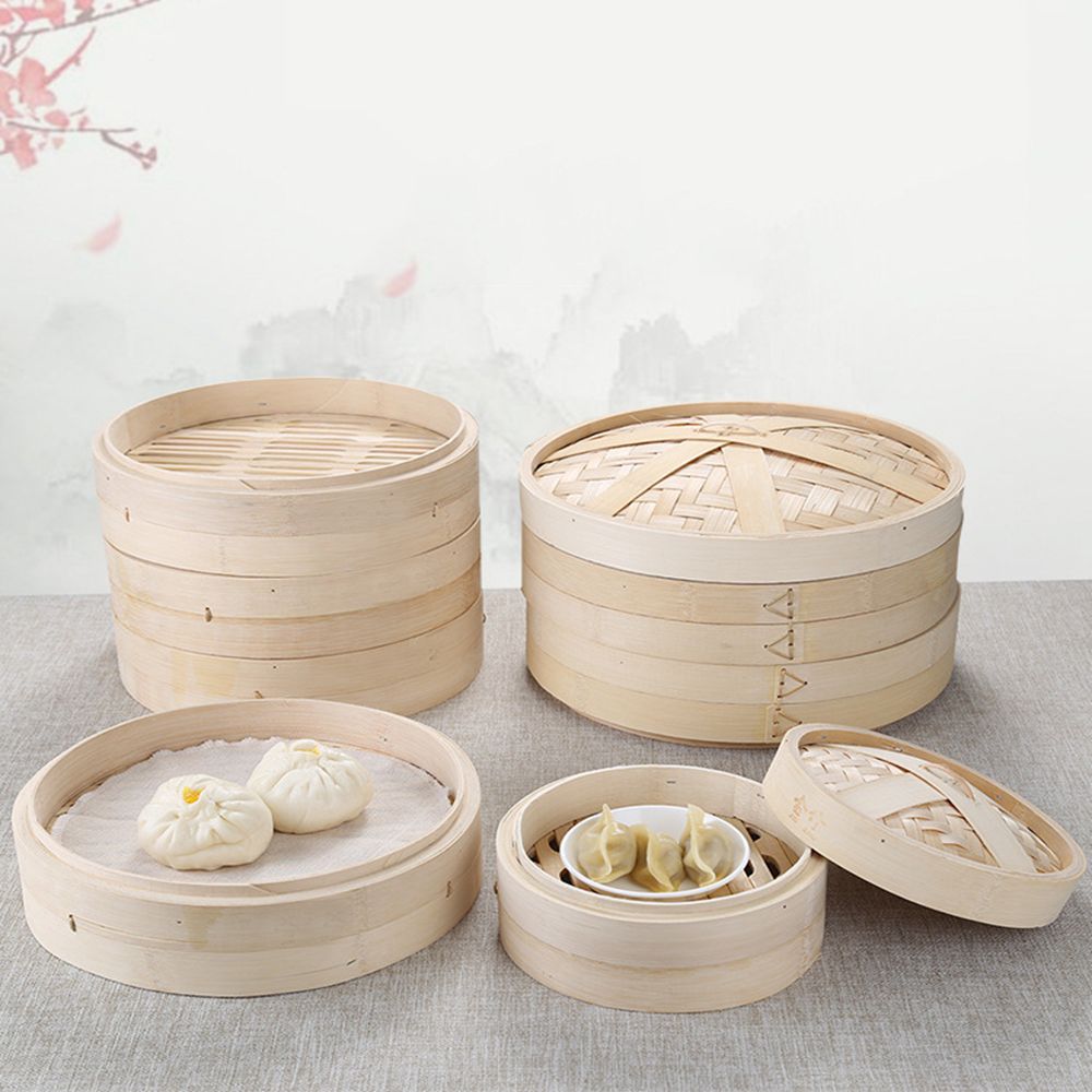 Handle Steam Basket Makes Tast - Bao Steamer Bamboo review and price