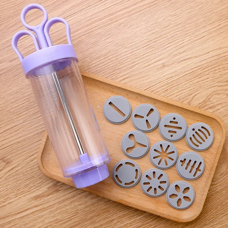 DIY Manual Cookie Press Maker  - Churros Maker Gun review and price