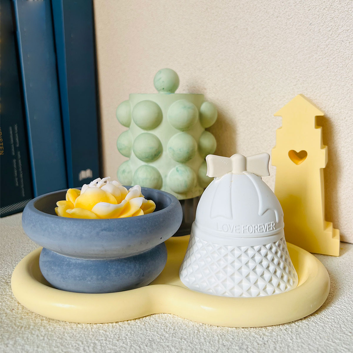 Bubble Jar Candle Vessel Concr - Donut Mold Silicone review and price