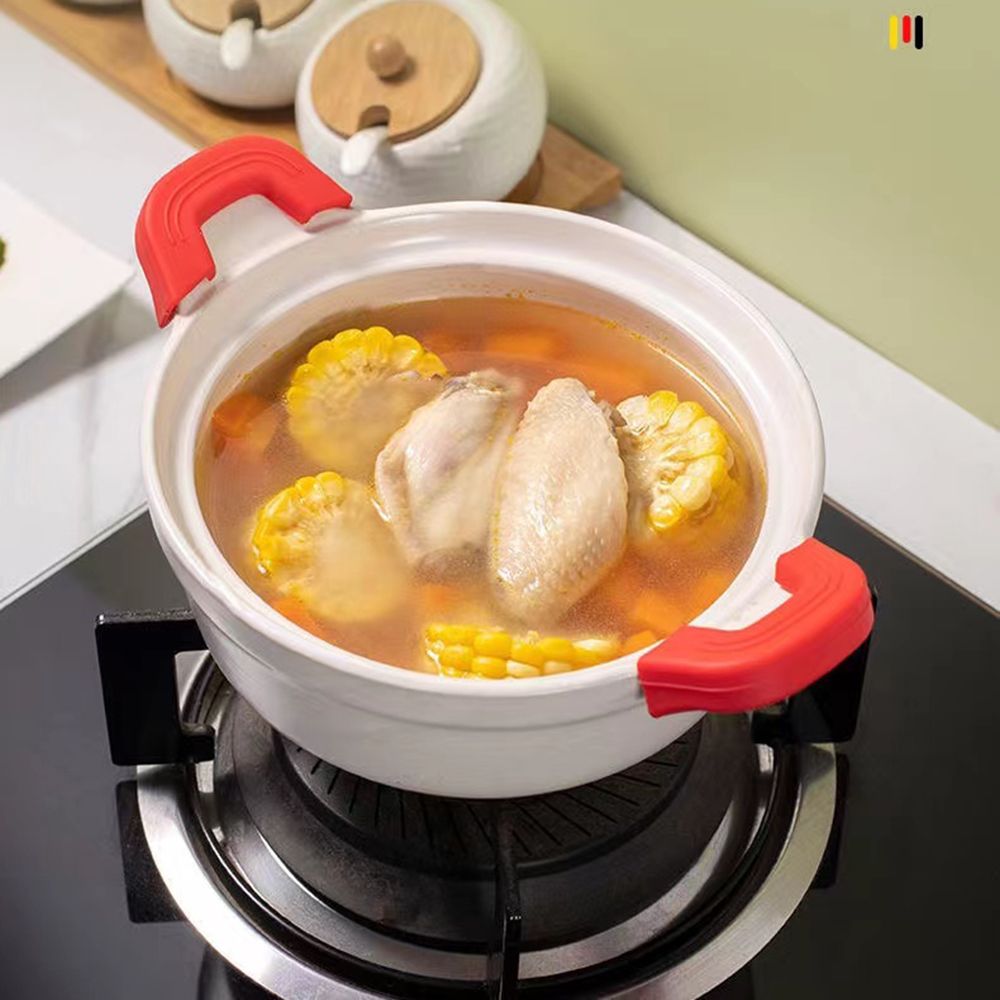 2PCS Silicone Anti-Scald Pot H - Cast Iron Corn review and price