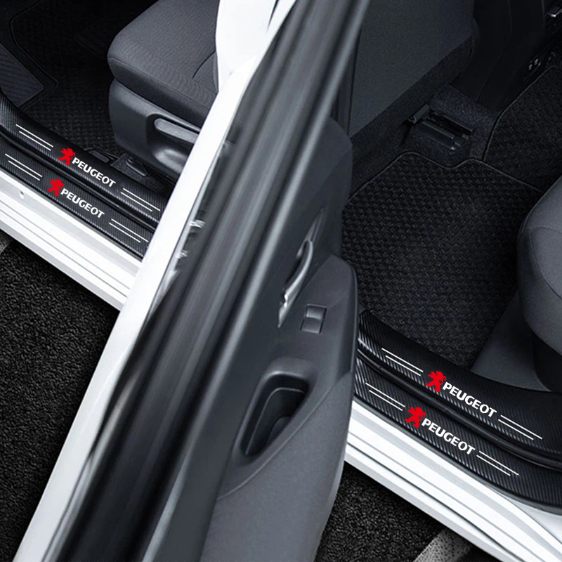 1/4/5Pcs Car Door Sill Scuff P - Crepe Pan Carbon review and price