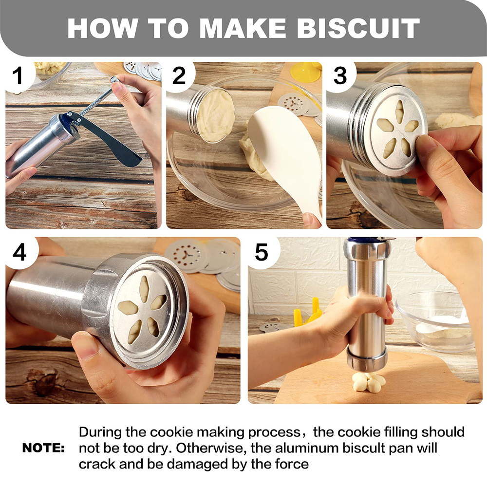 10/20pcs Aluminum Cookie Maker - Churros Maker Gun review and price