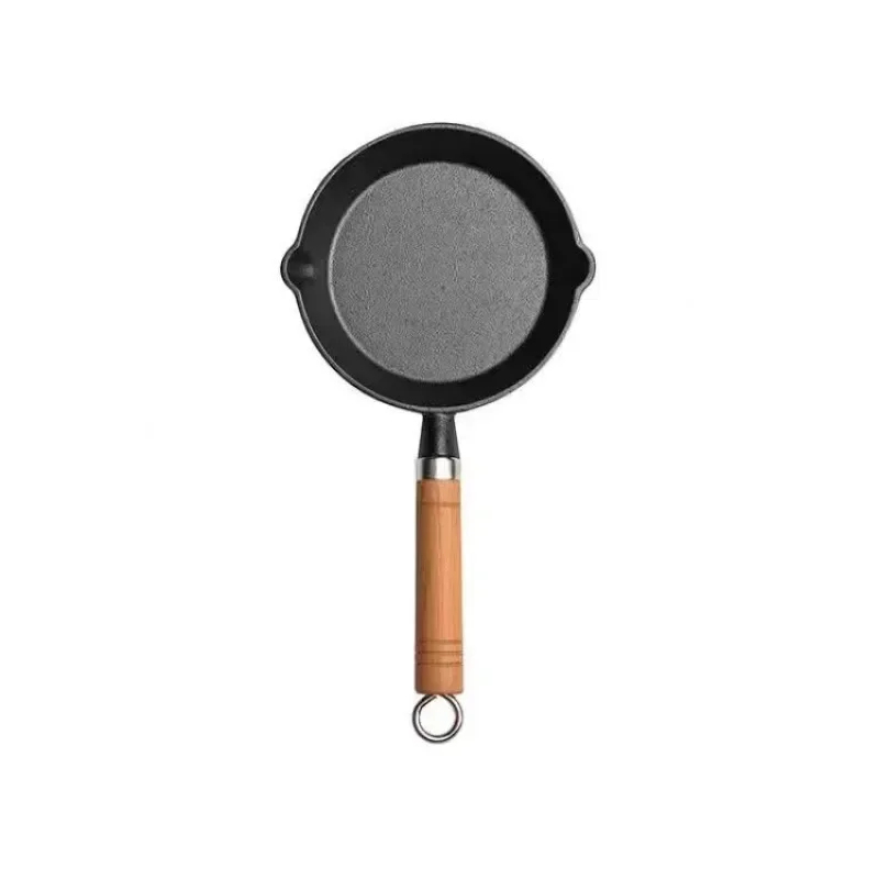 20cm Cast Iron Skillet Wooden  - Egg Waffle Pan review and price