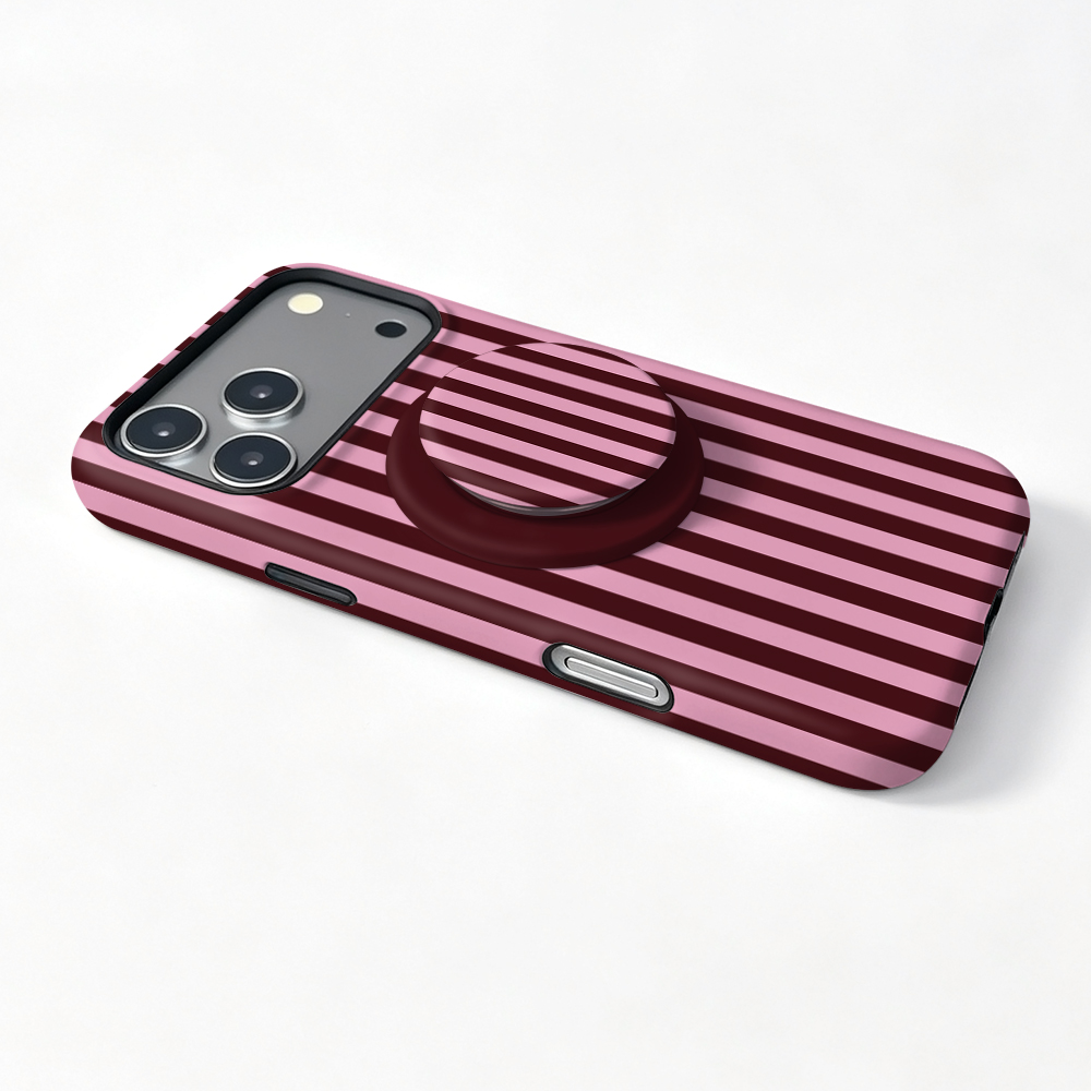 Striped Magnetic Case For iPho - Taco Stand Holder review and price